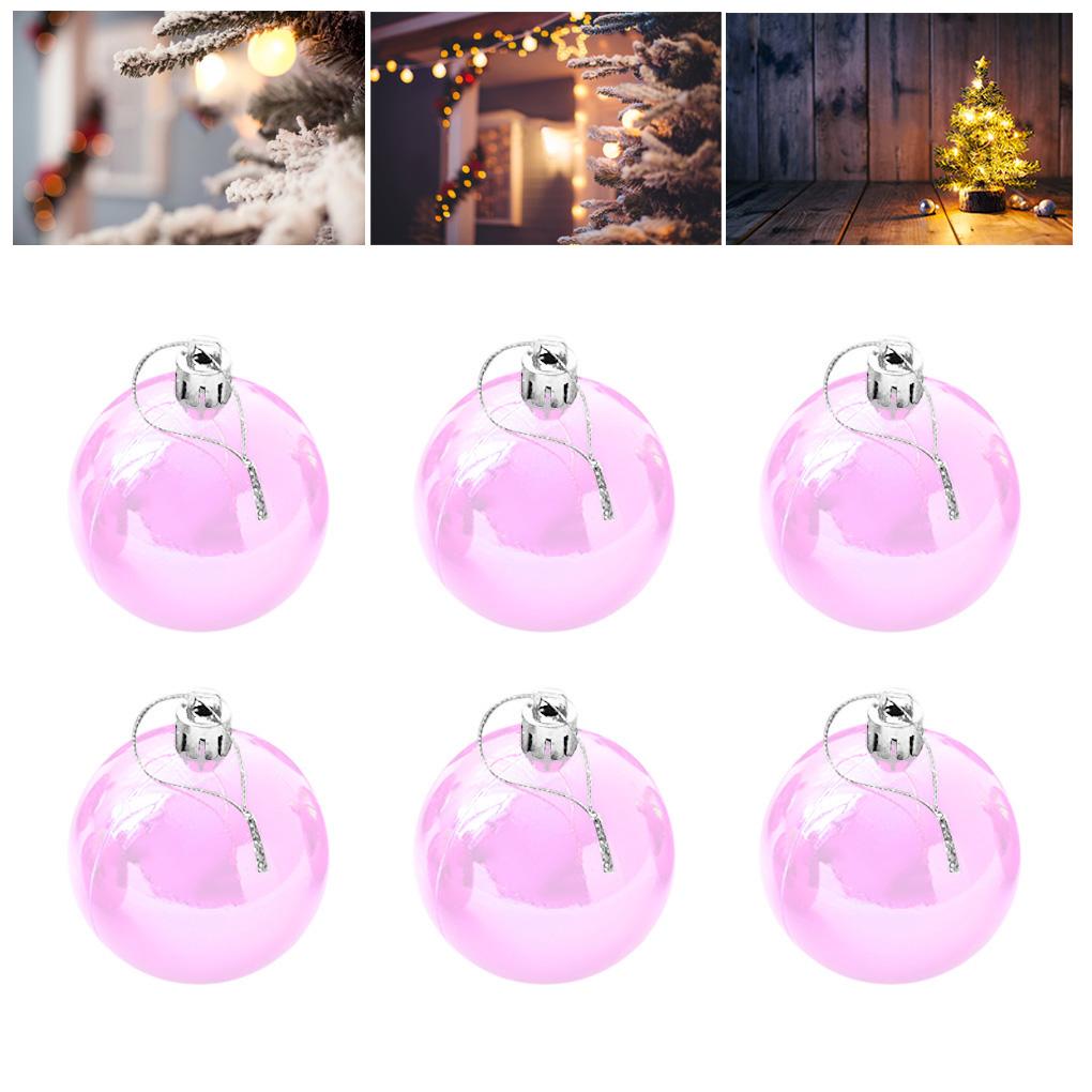 6pcs Christmas Tree Ball Home Office Mall Christmas Tree Ornament Hanging Baubles Decoration