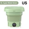 Foldable Washing Machine 8L With Drying Underwear Panties Socks 12W 3 Modes Automatic Washing Machine With Spinning Dry Washer