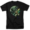Comics Fledermaus und Robin Nachtlicht Schwarzes T-Shirt