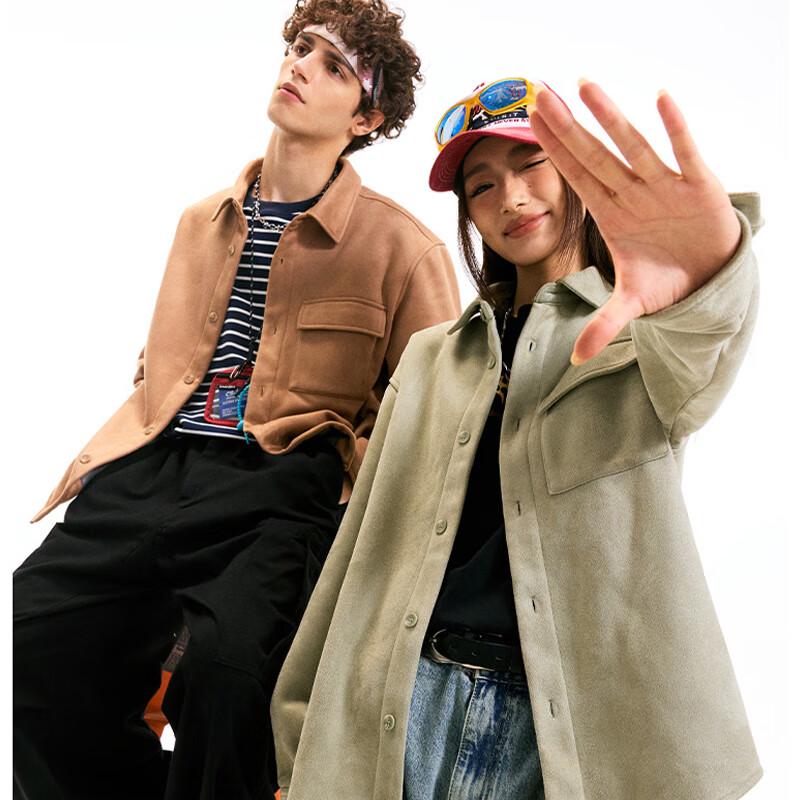 Fingercroxx Unisex Plush-Lined Suedette Jacket