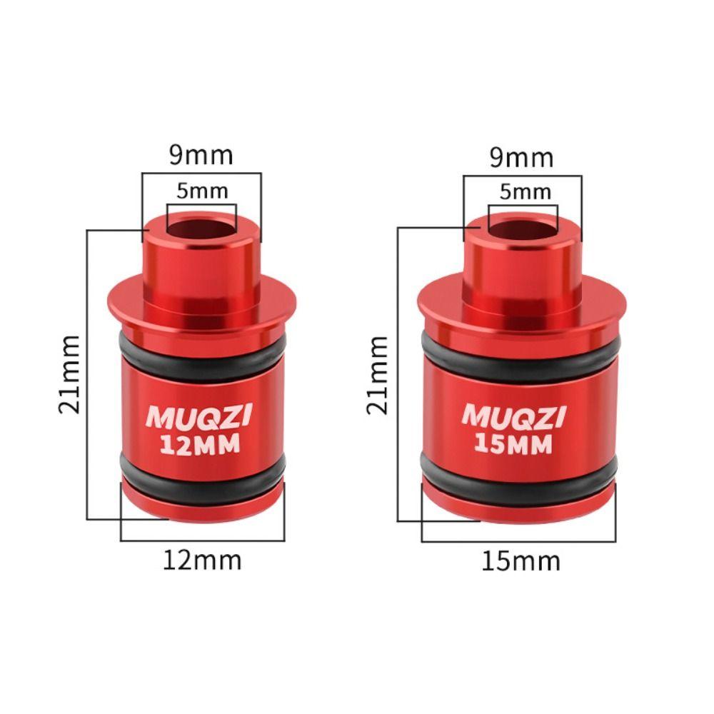 New Aluminum Alloy Thru Axle Adapter 15 to 9mm/12 to 9mm Black Red Gold Silver Bike Thru Axle Quick Release Adapter Bike