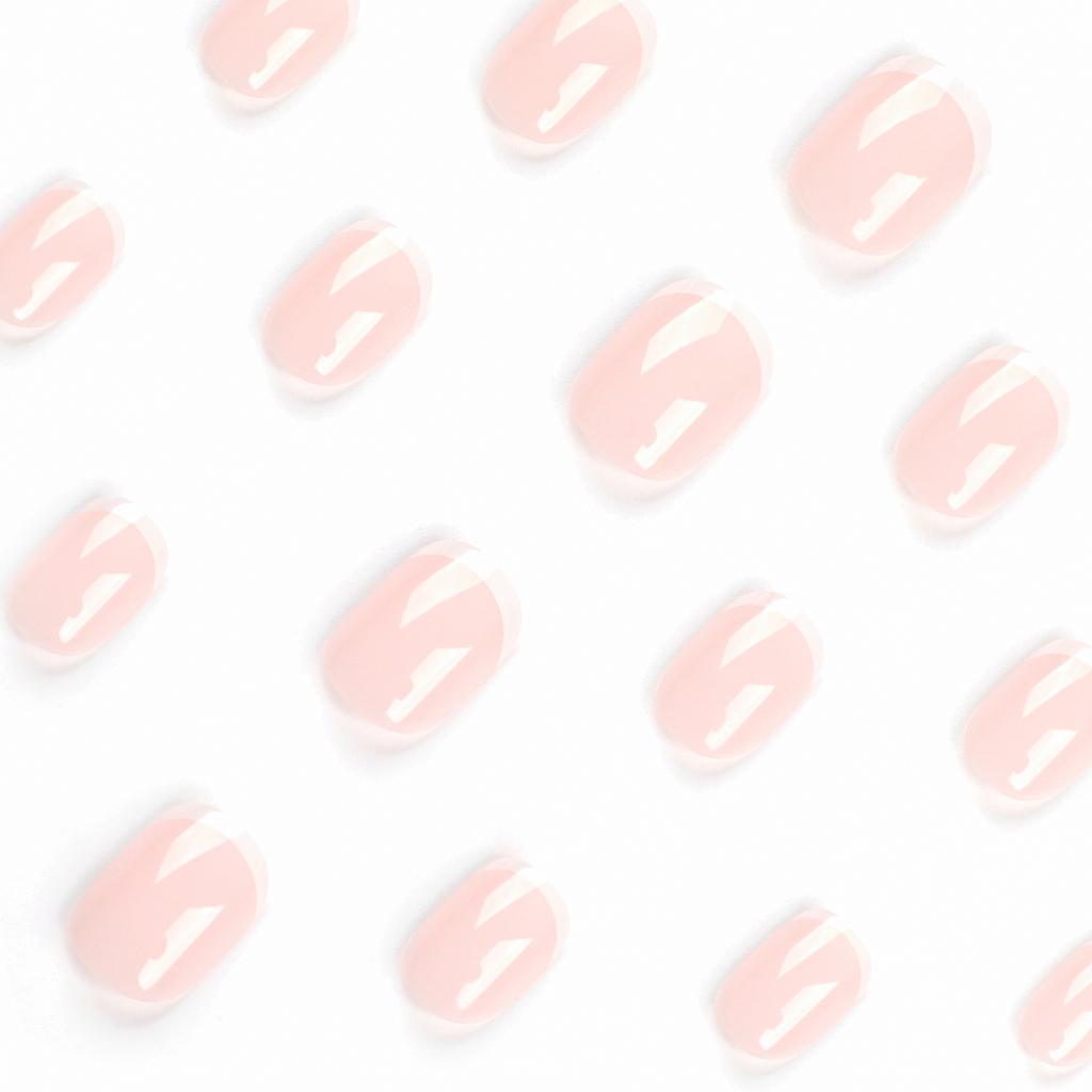 24 Pieces Nail Art Wearing Nail Nude Nail Sticker Nail Art Piece Wearing Nail Piece Fake Nail Simple Nail Piece