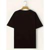 New Letter Print Men's Round Crew Neck Short Sleeve Tee, Fashion Street Style Breathable T-Shirt, Casual Comfy Top For Spring Summer