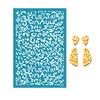 Heart Silk Screen Stencil for Clay Reusable Silkscreen Print for DIY Printing Jewelry Earrings Valentines Day Decoration