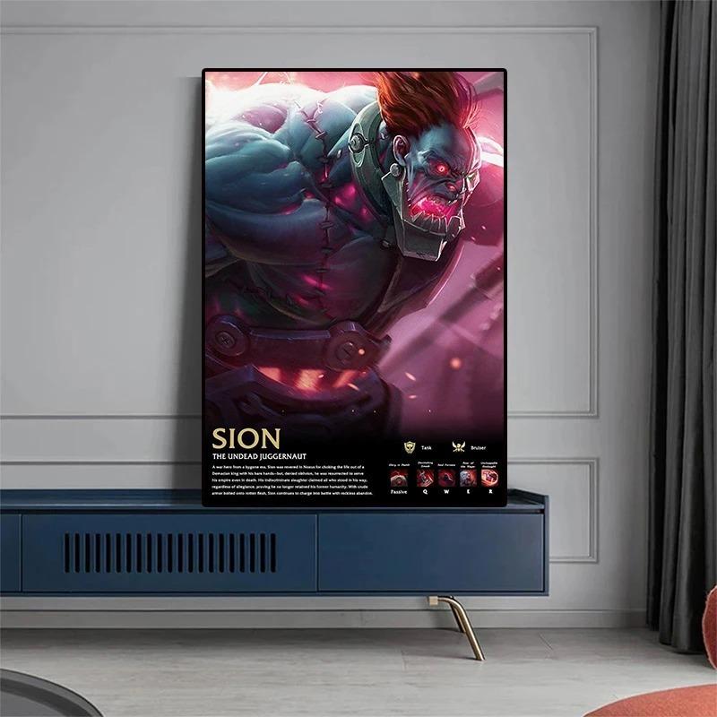 Popular Online Game League of Legends Character The Starchild Soraka Quality Canva Painting Wall Art Poster Aesthetic Room Decor