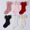 2PCS/Set Lace Bow Baby Headband Socks Solid Color Infant Hair Accessory  3-12M Newborn Baby Girl