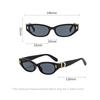 Y2K Vintage Cat Eye Sunglasses Women Men Luxury Designer Sun Glasses Punk Outdoor Driving Rivet Shades UV400 Protection