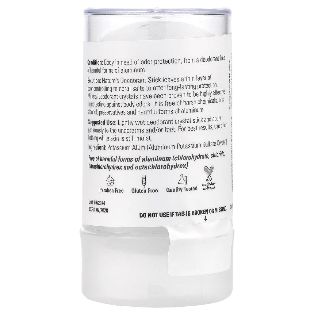 Solutions, Nature'S Deodorant Stick, 120G(4.25Oz)