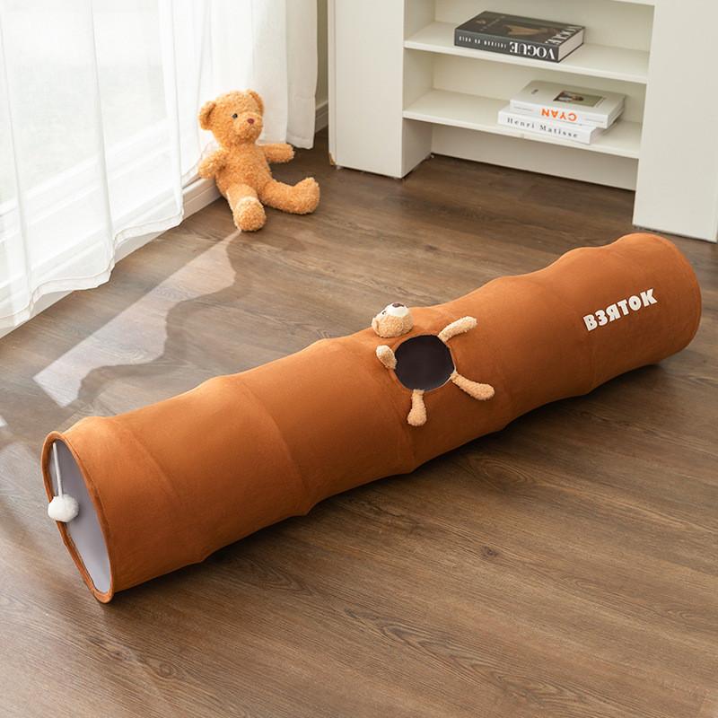 Cat Play Tunnel With Collapsible Structure For Enrichment And Exercise