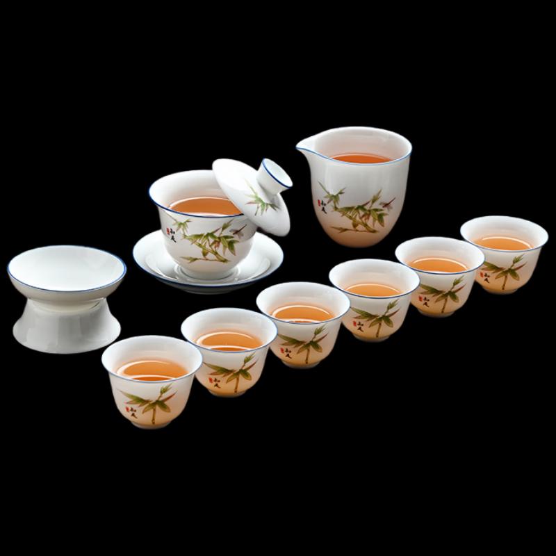 

Wo Ding Ice Jade White Porcelain Kung Fu Tea Set