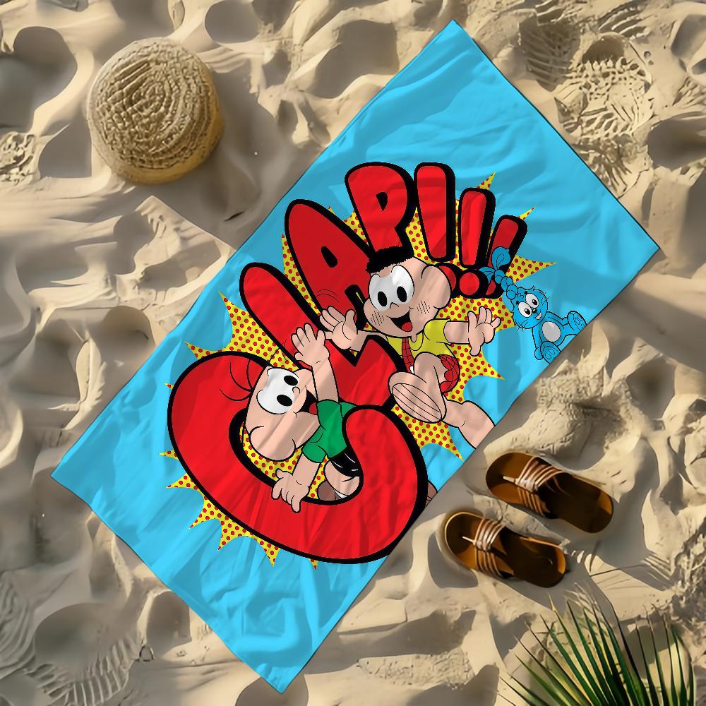 Comic M-Monica and Friends Towel Beach Yoga Gym Lightweight Portable For Swimming Shower Travel Sports Accessories Sandproof