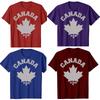 Lustiges Kanada EST 1867 Ahornblatt Flagge Liebe Grafik T-Shirt Herren Damen Hip Hop Übergroßes T-Shirt 100% Baumwolle Komfort T-Shirts