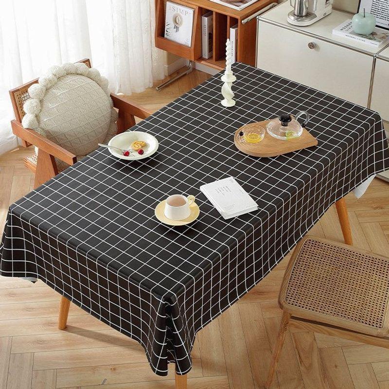 Waterproof & Oil-Proof PVC Tablecloth - Washable Student Rectangular Desk & Dining Table Mat