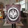 1 STuks Frankfurt Voetbal Print Flanellen Deken, Hoge Kwaliteit Alle Seizoenen, Woondecoratie, Warmte en Comfort, Perfect voor Kerstcadeaus