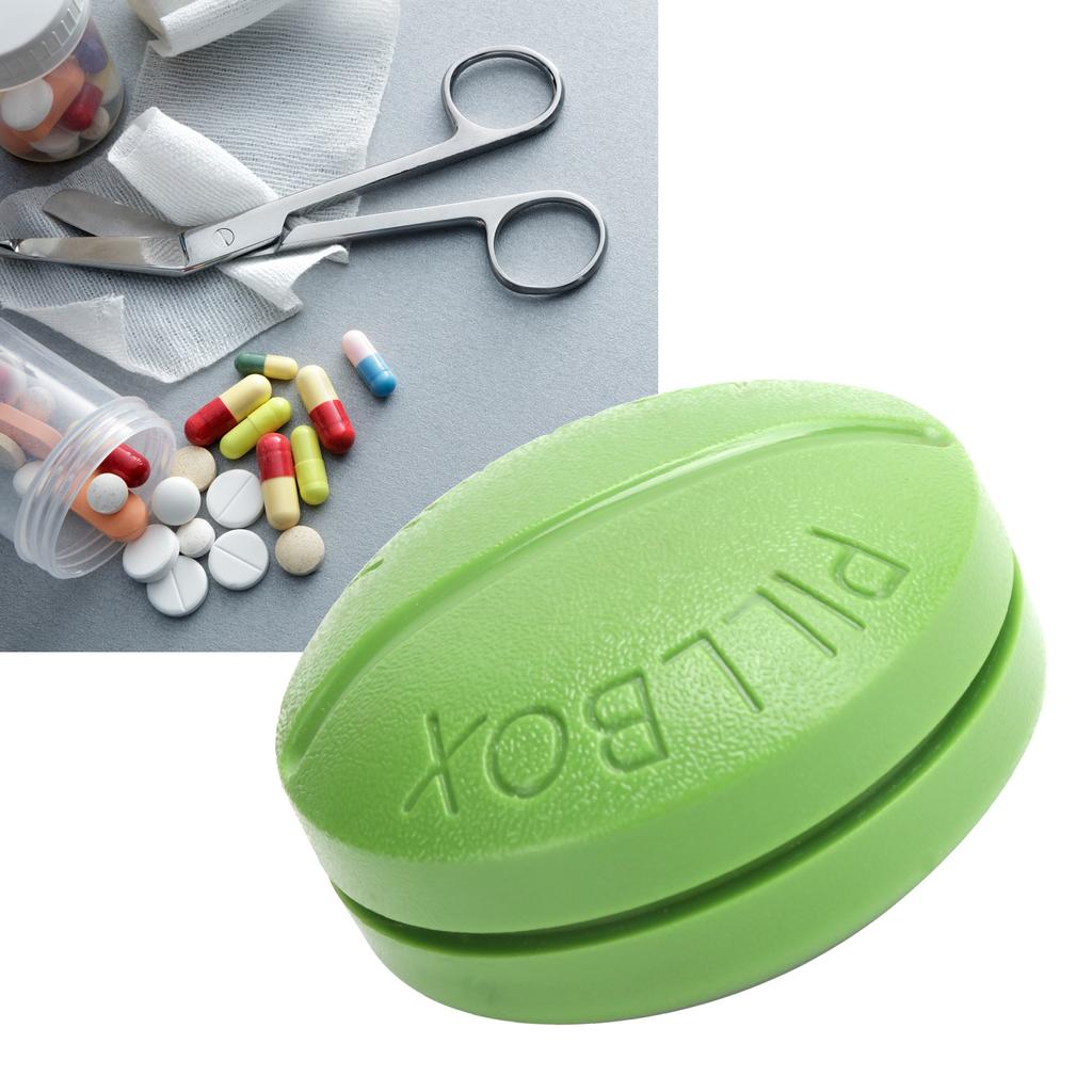 4 Grid   Case Round Portable Medicine Box Holder   for Home Travel Supplies