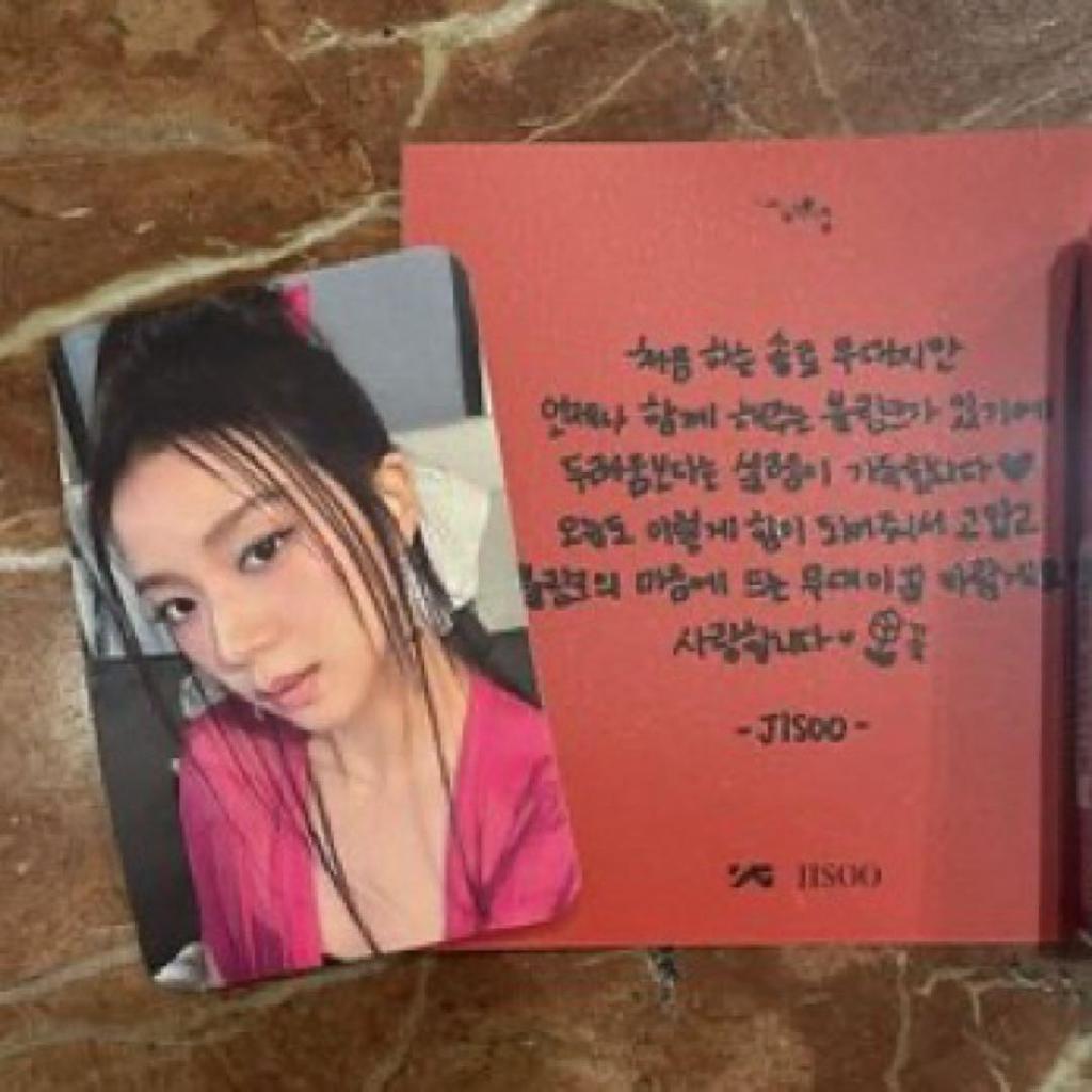 [USED] BLACKPINK Jisoo Official Sanok Trading Card ME Flower