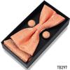 Classic Bowtie Bow Ties for Mens Butterfly Bowknot Pocket Square Cufflinks Suit Set Bussiness Accessories