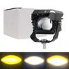 Cross-border LED Spotlight for Cars & Motorcycles: Yellow/White, High/Low Beam, External Light for Electric and Modified Vehicles