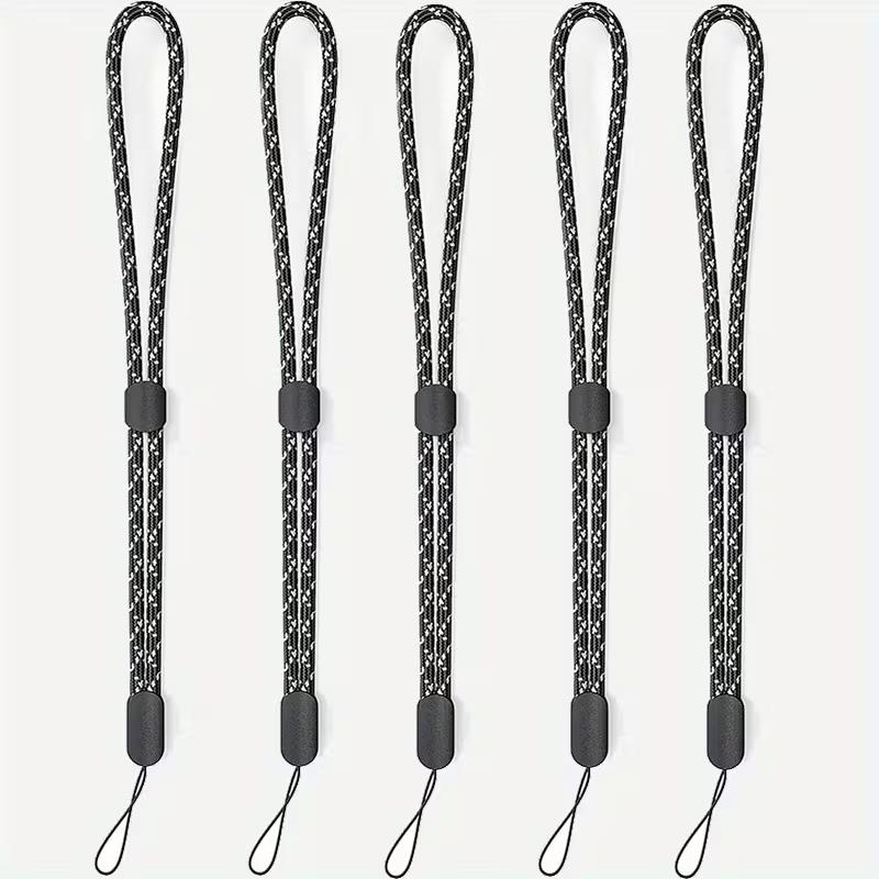 headphone cover lanyard lanyard portable power bank wrist cord short 5-pack anti loss mobile phone lanyard jacquard rope lanyard adjustable  Unique