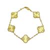 Yijia Gold-Plated Four Leaf Clover Bracelet - High Color Retention, Versatile & Stylish