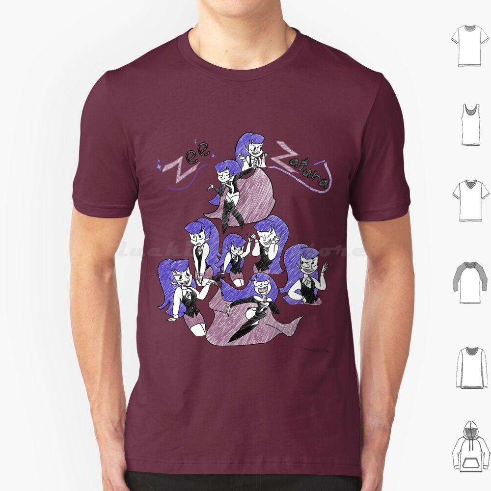Sketchy Zee Zatara T Shirt Cotton Men Women DIY Print Zee Zatara Comics Zatana Superhero Girls Cartoon Magic Cartoons Magician