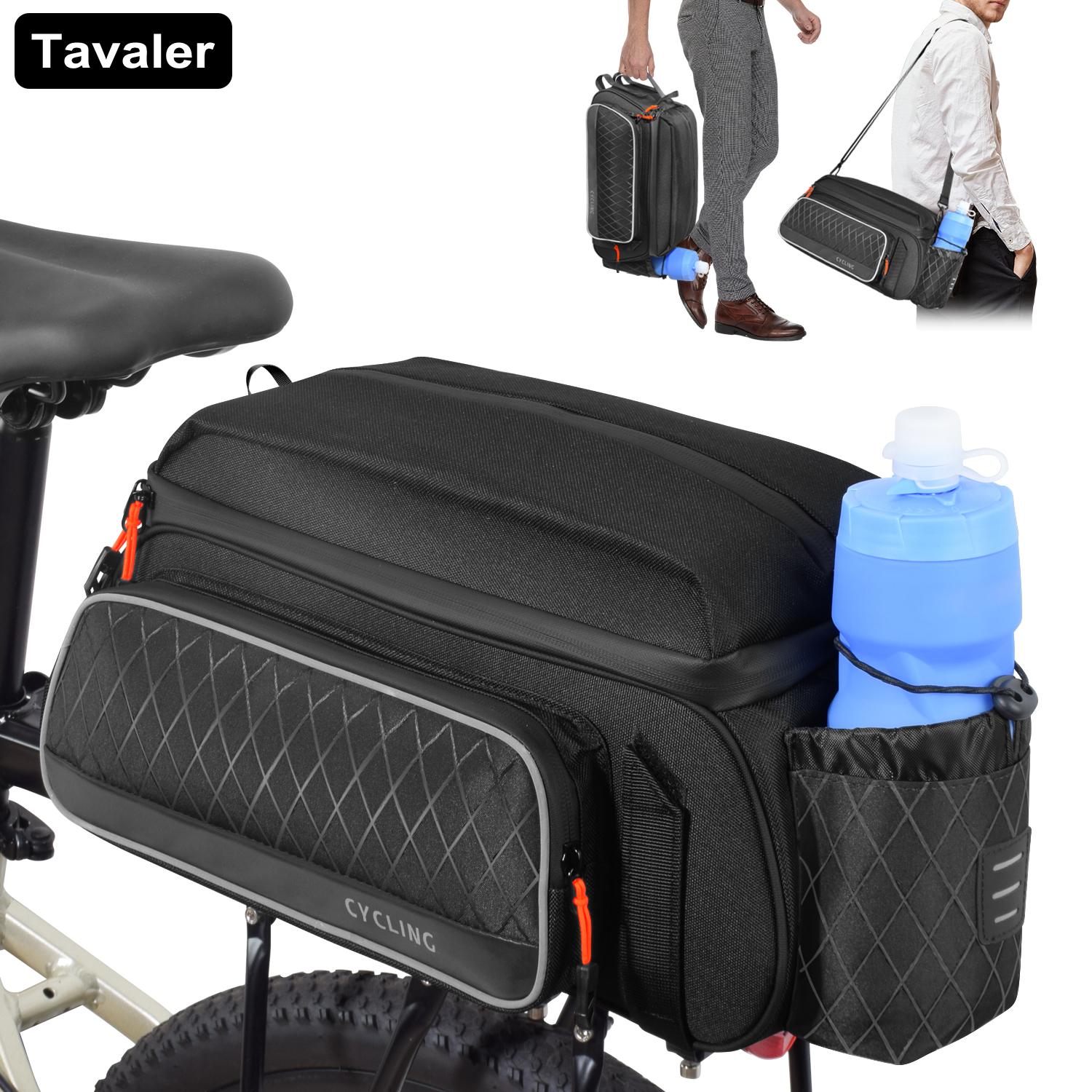 Outdoor Cycling Equipmen Large Capacity Bicycle Rack Waterproof Reflective Storage Mountain Bike Tail Bag чёрный