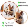 3D Breaking Wall Squirrel Wall Sticker Self-Adhesive Removable for Kids Room Living Room Home Decor
