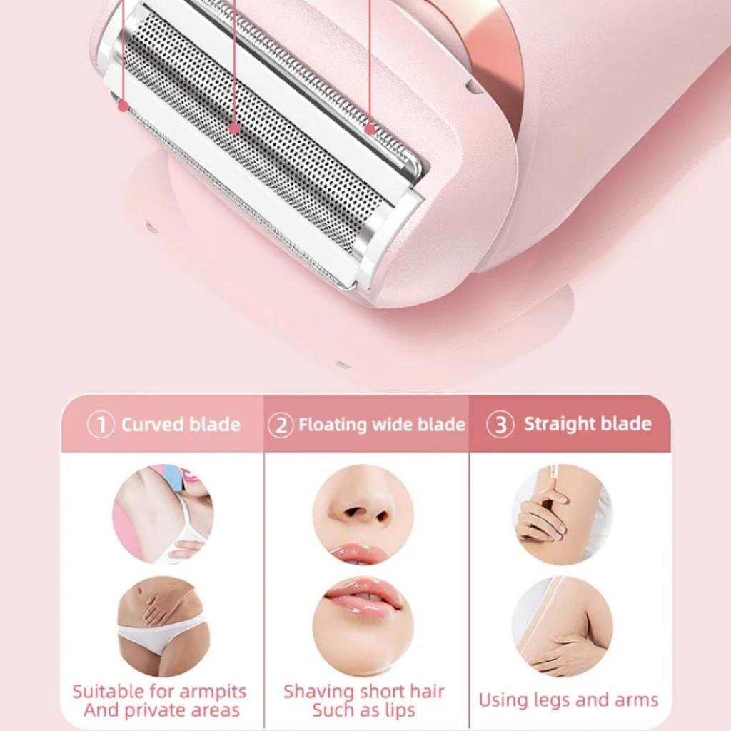 Dijital Ekran Ağrısız Tüy Alma Epilatör USB Şarj Edilebilir Kadın Vücut Jileti Yüz Bacak Koltuk Altı El Tüy Alma