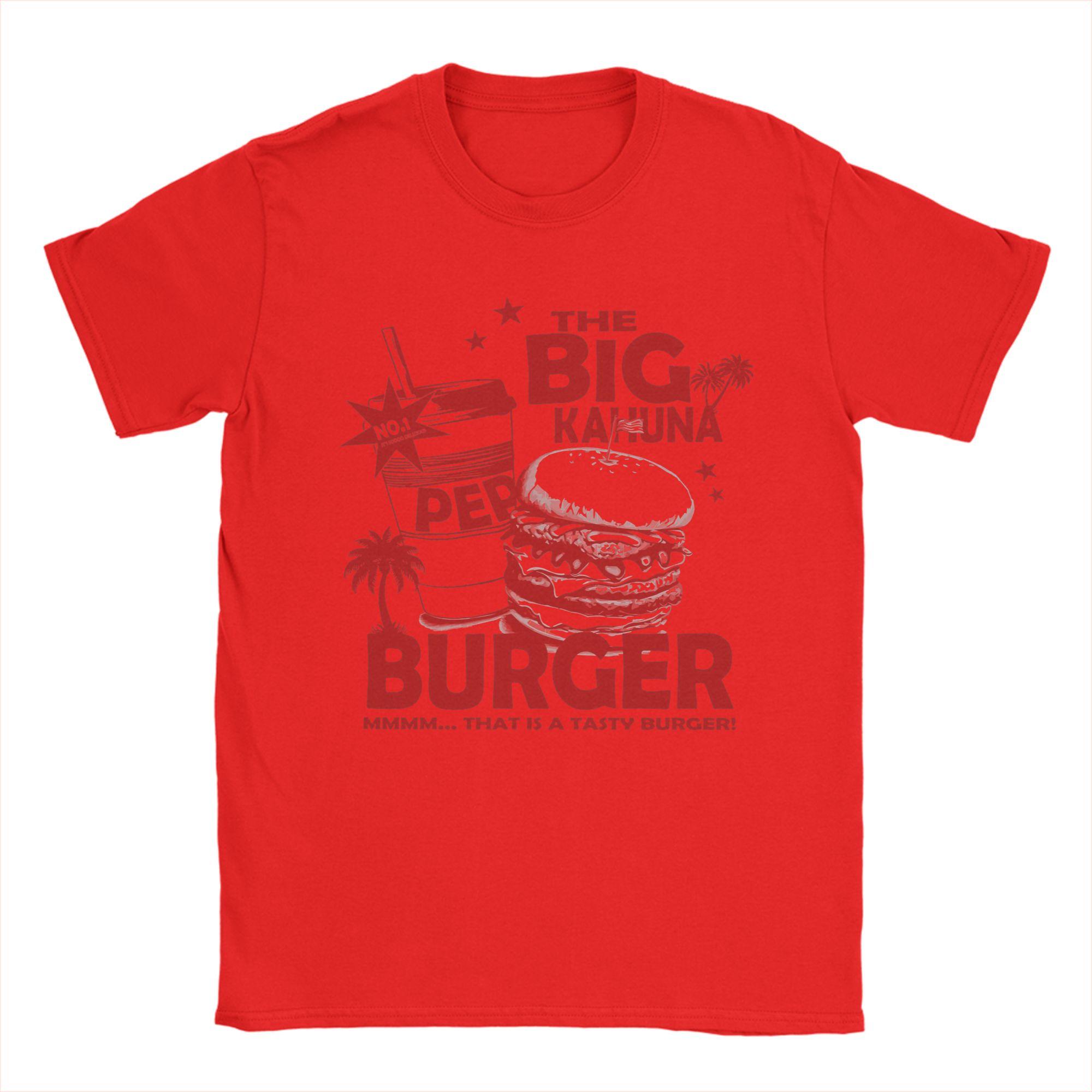 

Pulp Fiction The Big Kahuna Burger T Shirts Unisex Cotton TShirt Round Collar Quentin Tarantino Tee Shirt Short Sleeve Tops Summer S