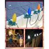 A25F-Outdoor C7 C9 Light Clips Pack Of 50 Universal Spring Clips For Christmas Lights, Fits Roofs,Compatible E12 E17 Sockets