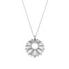 Necklace - LUXENTER - Saneda - Sterling Silver 925 - Brilliant Zirconia - Rhodium-plated Finish