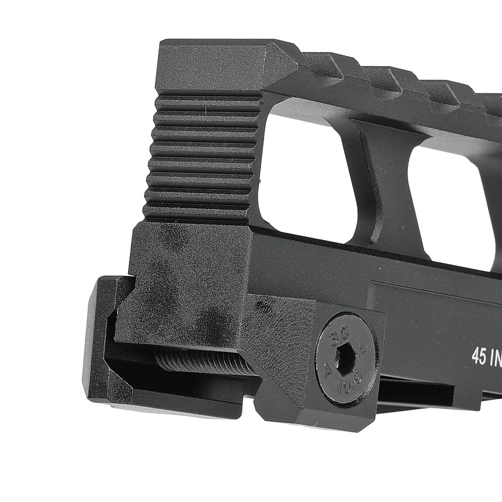 Ryohin Buhin Evolution Gear GBRS Group HYDRA V2 2.91-inch Super High Mount Riser Replica, Hard Anodized Black, 20mm Rail Type, 068 Aluminum Alloy