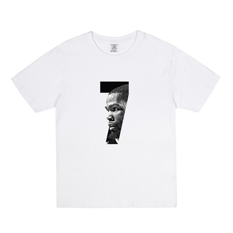 Nets Irving Durant Short Sleeved Tshirt Mens Summer Basketball Loose Oversized Training Jersey