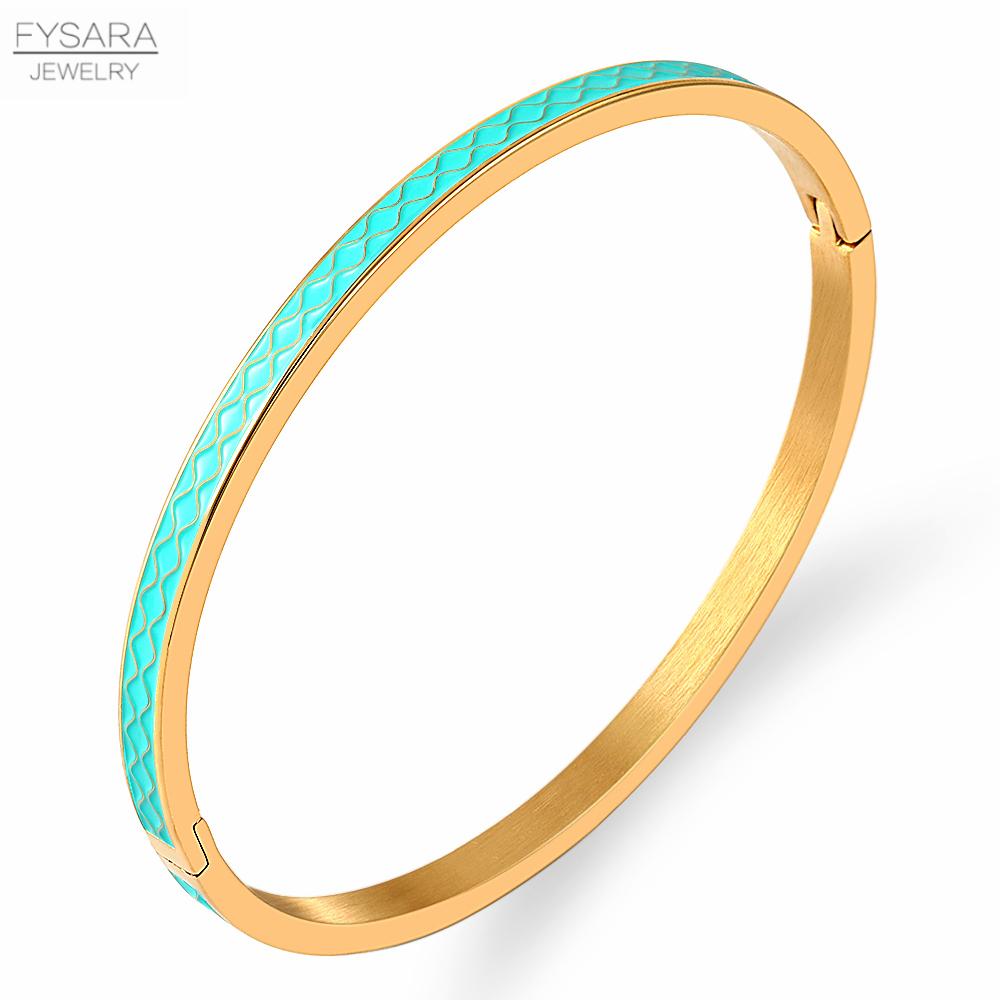 Braccialetti Smaltati Geometrici per Donna Acciaio Inossidabile Braccialetti Sottili Romantico Matrimonio Trendy Party Gioielli Regalo