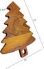 Organic Acacia Wood Chopping Cutting Butcher Block Board for Kitchen, Cheese, Meat, Vegetables, Fruit and Salad (Santa Board 14"L X 12"W)