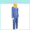 Outfit Cosplay Halloween Unisex Pajamas Banana Man Game Role Play Show Stage
