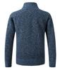 Men's Korean Style Thickened Warm Knit Stand Collar Zipper Sweater