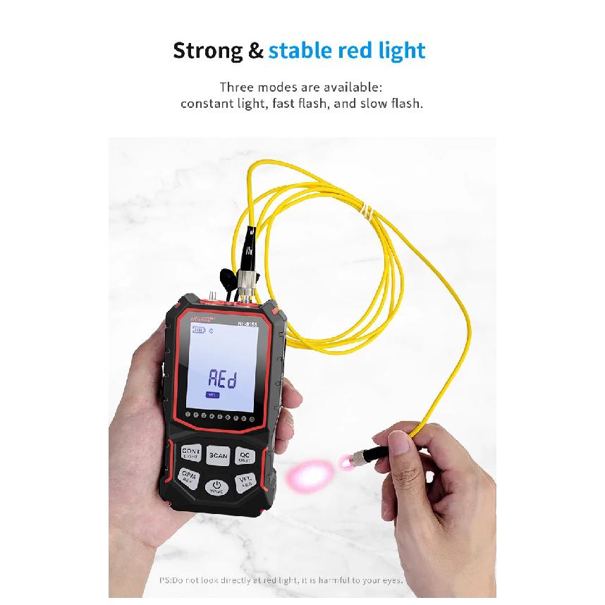 NOYAFA NF-918S Network Cable Tester Red Light Pen Wire Tracer with Optical Power Meter POE Check Wiremap Crimp Test Line Finder