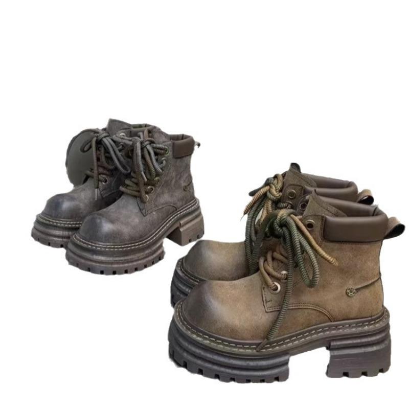 Platform Women Ankle Boots Chunky Designer Chelsea Boots Woman Winter Shoes 2024 Trend Fashion Retro Female Boots