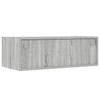 TV Cabinet with LED Lights Grey Sonoma 75 x 35.5 x 25 cm