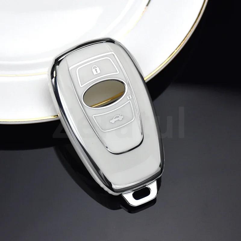 Auto Smart Key Abdeckung Hülle Tasche Für Subaru WRX XV Crosstrek Legacy BRZ Forester Impreza STi Outback 2015 - 2019 Schale Halter Schlüsselanhänger