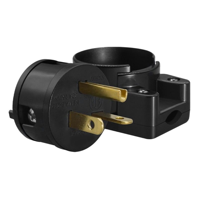 Industrial NEMA 6 20P 30Amp Power Plug Corrosion Resistant PD103050PA PA66 Construction for Harsh Environment