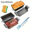 1 Set Meatloaf Pan with Drain Tray Non-stick Meat Bread for Baking, Reduce Fat, Enhance Taste, Bread Pan Set