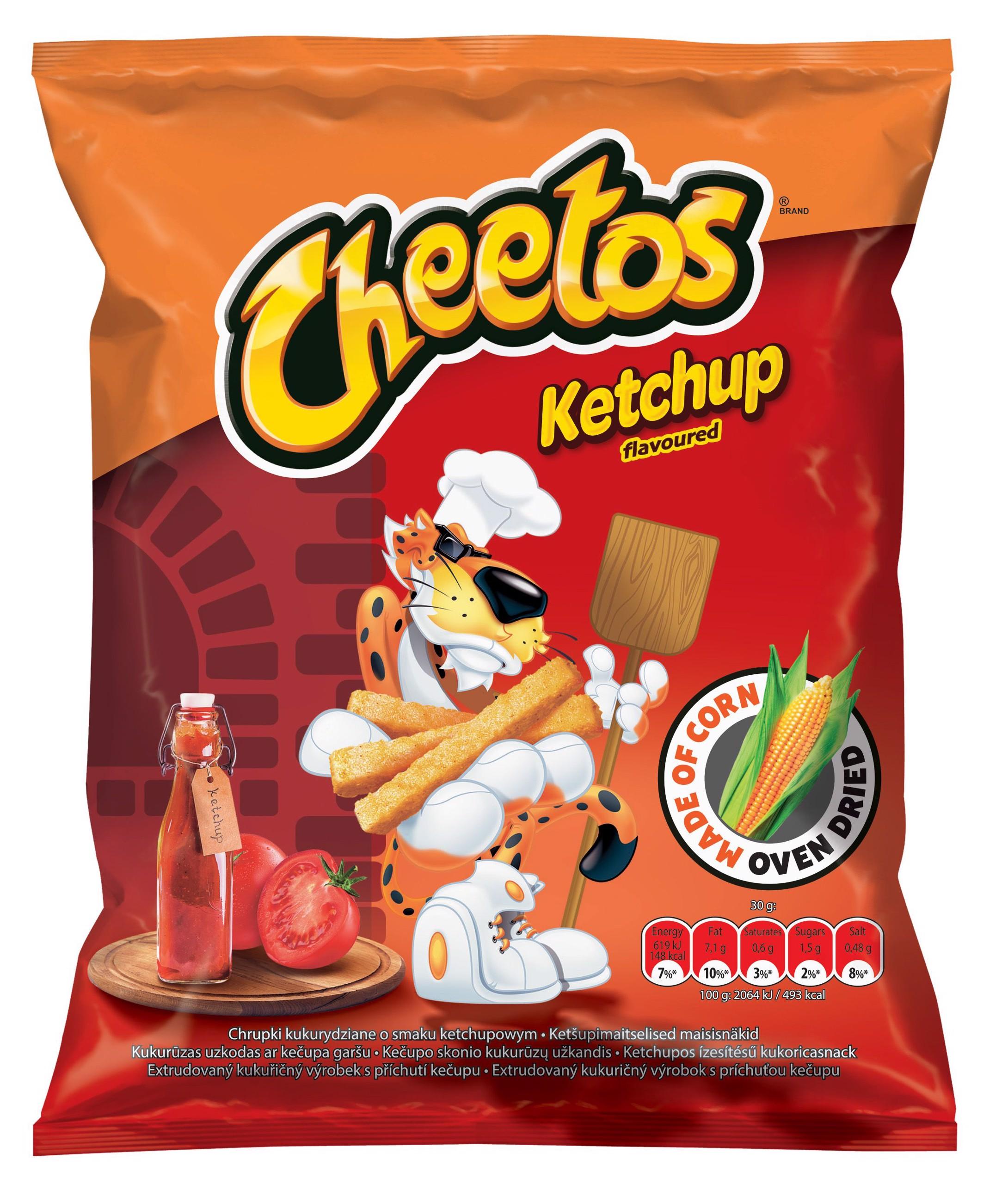 Chipsuri de porumb Cheetos cu aromă de ketchup 43 g