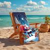 1Pc Santa Claus Gifts Beach Towel, Quick Dry, Multi-Use for Beach Pool Gym Yoga Home Travel, Christmas, Halloween, Xmas Gift S205
