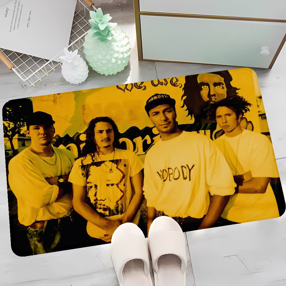 Rap Metal Band Rage Against the Machine Entrance Door Mat Washable Non-Slip Living Room Sofa Chairs Area Mat Welcome Doormat