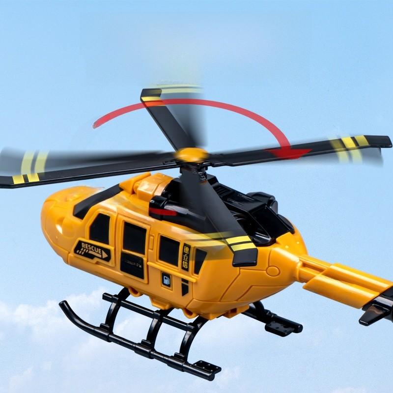 Rescue Helicopter Toy With Inertial Blades For Kids Pretend Play And Gift Use