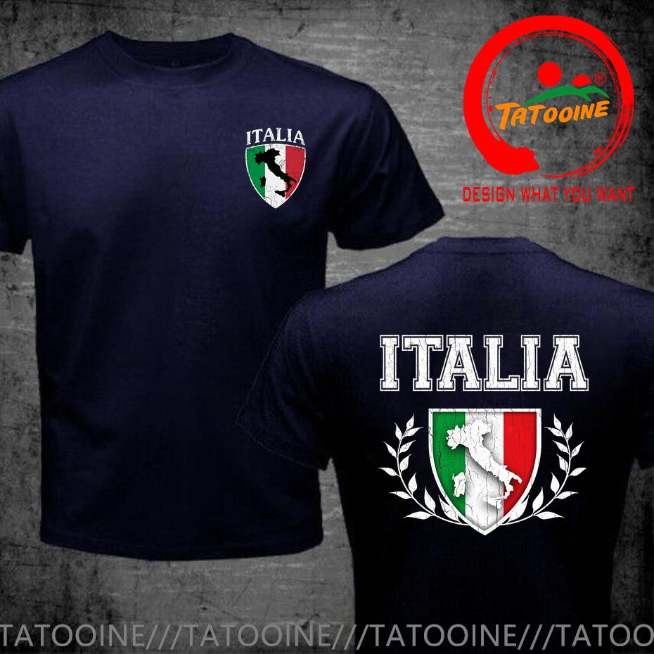 Retro Italia Flag Crest Map T Shirt Vintage Grunge Italian Italy Italiano Tshirt Funny Soccer Footballer Tshirt Harajuku Shirts