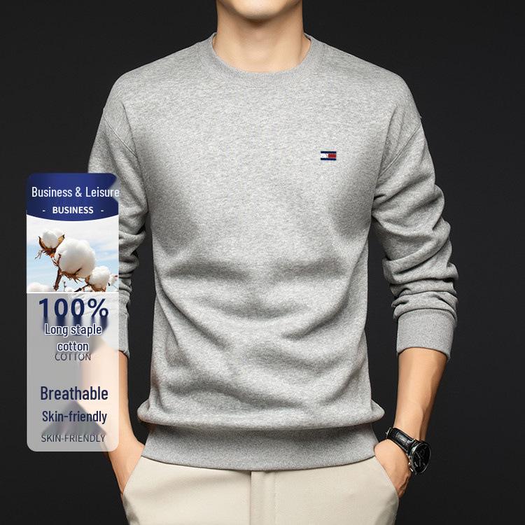 TOMMY Original Men's Cotton Crew Neck Long-Sleeve Casual Pullover