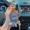 With Keychain Glamorous Teddy Bear Pendant And Diamond Chain Great Gifts For